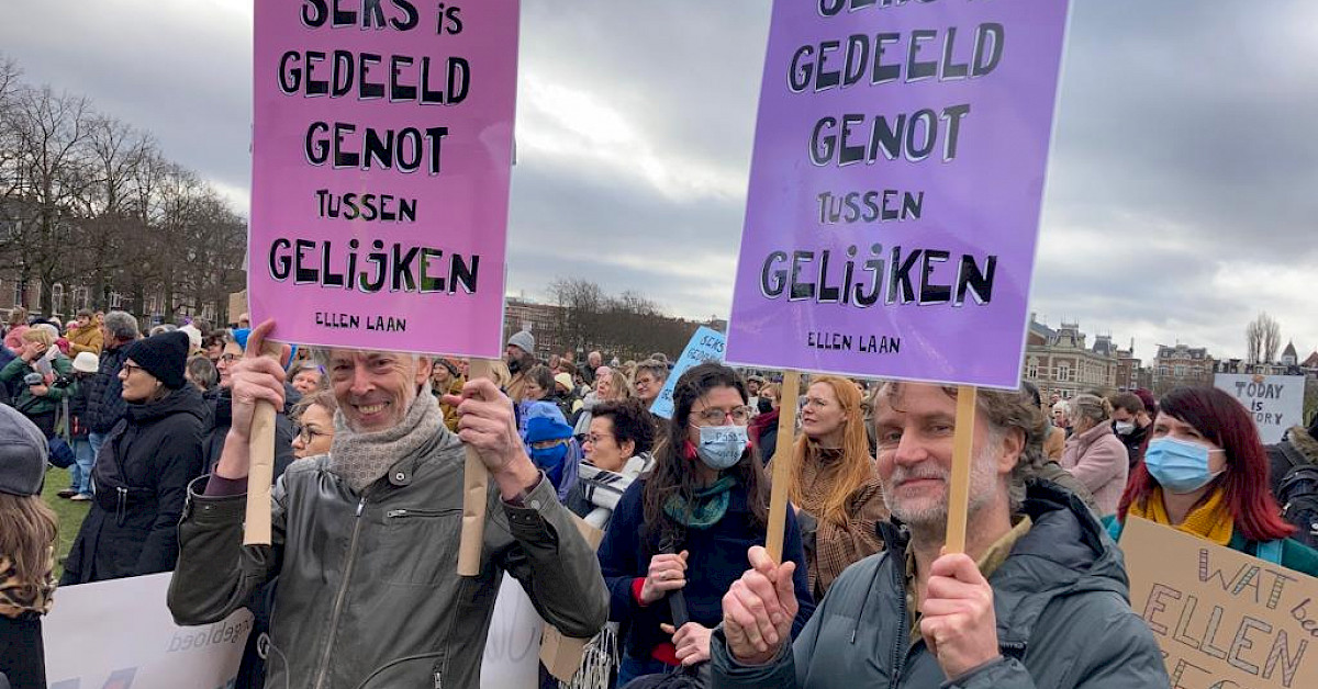 Manifestatie Museumplein Tegen Seksueel Geweld Seksueel Welzijn Nederland